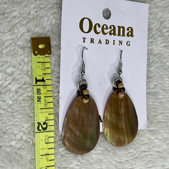 Abalone earrings - Picture 2 of 2